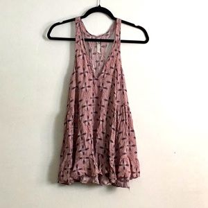 Free People intimates racer back swing tank top size medium